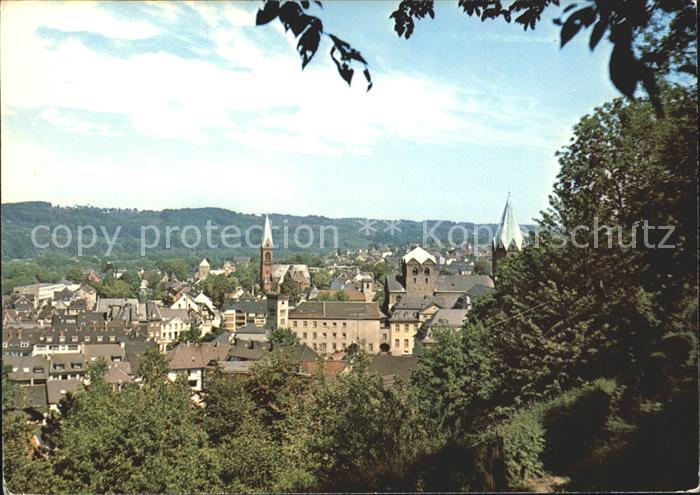 Werden Ruhr Ansicht mit Abtei Kirche