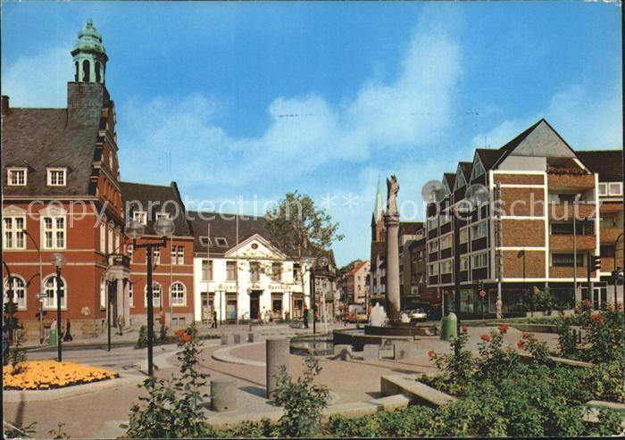 Werden Ruhr Liudger Brunnen Rathaus Kirche