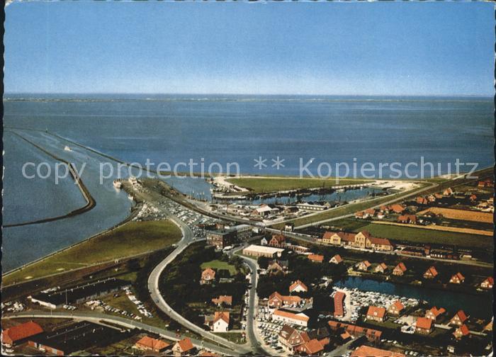 Norddeich Ostfriesland Hafen Fliegeraufnahme