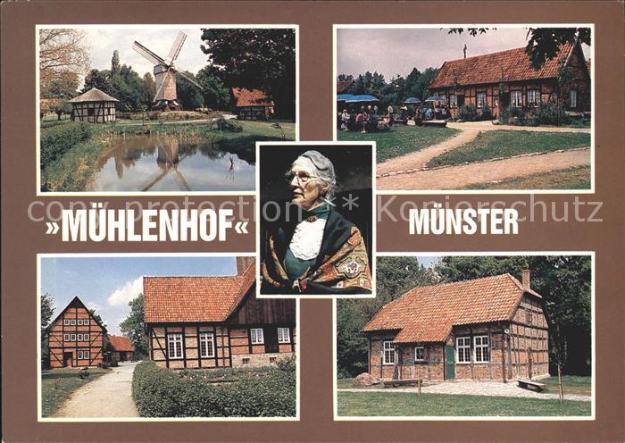 Muenster Westfalen Muehlenhof Freilichtmuseum Windmuehle