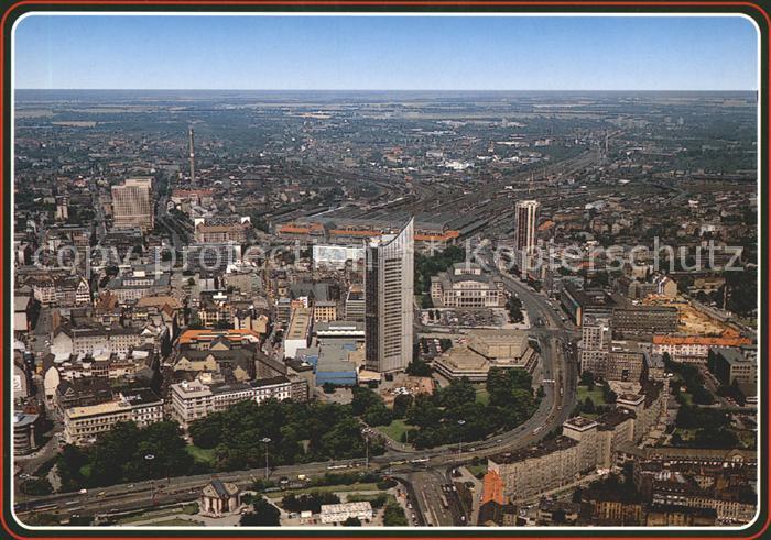LEIPZIG Sachsen Messestadt Fliegeraufnahme