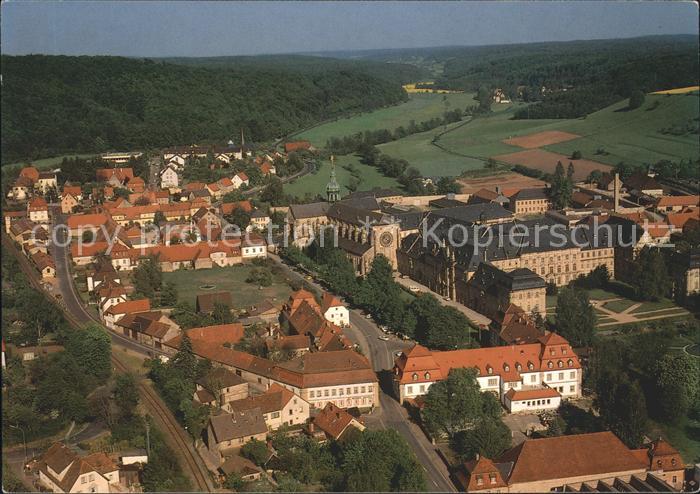 Ebrach Oberfranken am Naturpark Steigerwald Fliegeraufnahme
