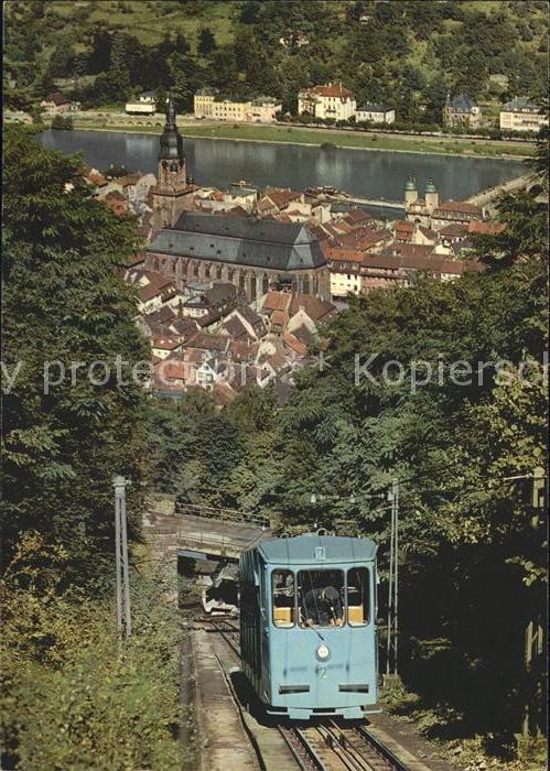 Heidelberg Neckar Bergbahn Altstadt Kirche