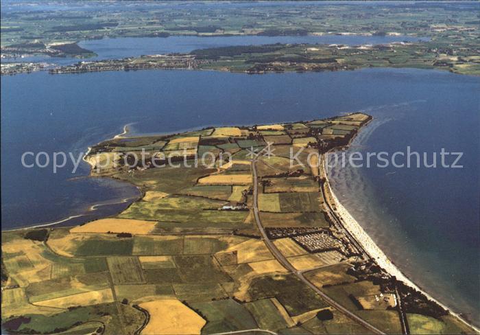 Gluecksburg Ostseebad Fliegeraufnahme Faehrhaus Holms Cafe %re