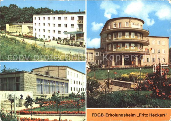 Gernrode Harz FDGB Erholungsheim Fritz Heckert