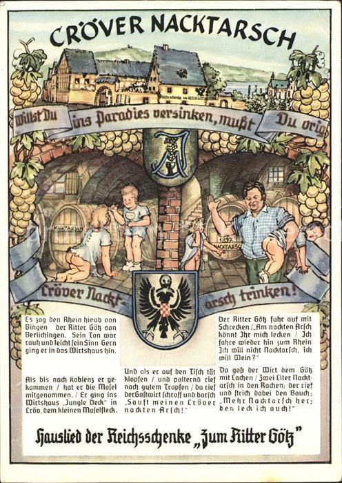 Kroev Mosel Croever Nacktarsch Restaurant Reichsschenkt Ritter Goetz