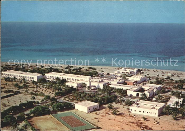 Djerba Hotel Les Sirenes Fliegeraufnahme Tennis
