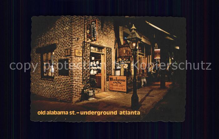 Atlanta Georgia Old Alabama Street Underground