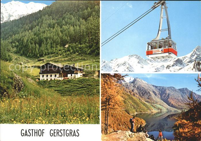 Kurzras Schnals Gasthof Gerstgras Seilbahn See