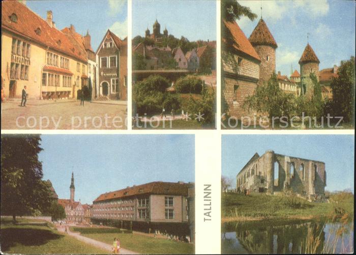 Tallinn mit Viru Gate Townhall Ruinen