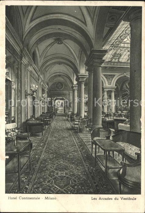 Milano Hotel Continental Arcades deu Vestibule