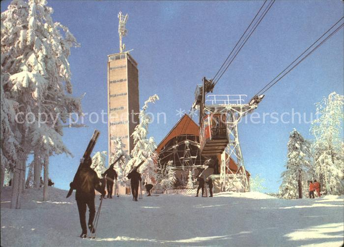 Oberwiesenthal Erzgebirge Fichtelberg Schwebebahn Skigebiet