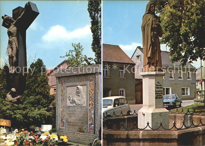 Konnersreuth Oberpfalz Grab der Therese NeumannTheresienbrunnen