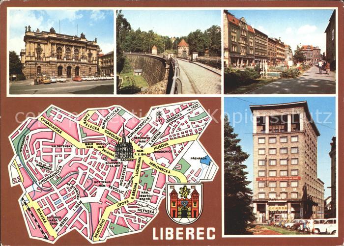 Liberec Bruecke Landkarte,Stadt