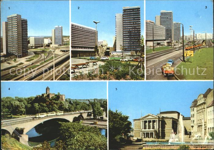 Halle Saale HochstrasseErnst Thaelmannplatz,Interhotel,Theater