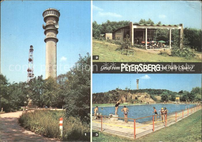 Petersberg Halle FernsehaussichtsturmFensehpavillon,Bergbad