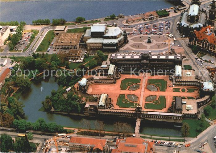DRESDEN Elbe ZwingerLuftbild