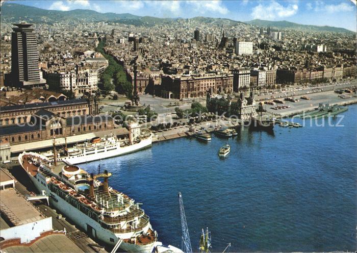 Barcelona Cataluna Estacion Maritima de Baleares y Purto in Paz