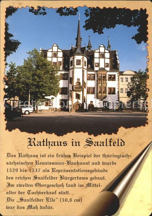 Saalfeld Saale RathausGeschichte