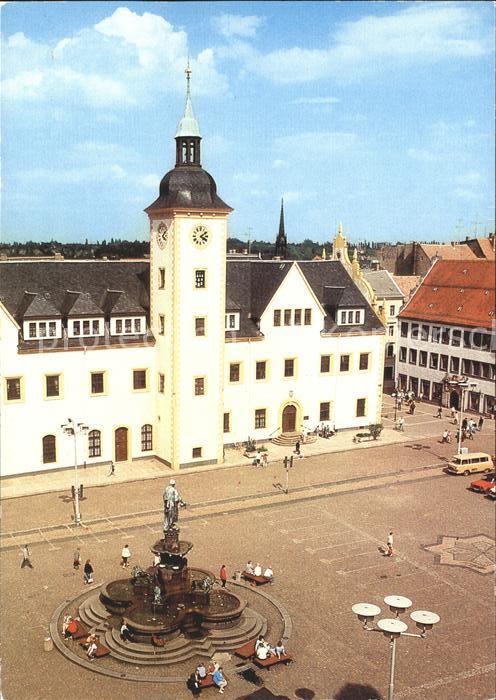Freiberg Sachsen Blick auf den Obermarkt