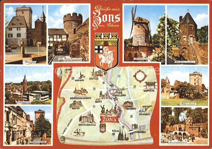 Zons Rhein NRW RheintorRheinstrasse,Wachttuermchen