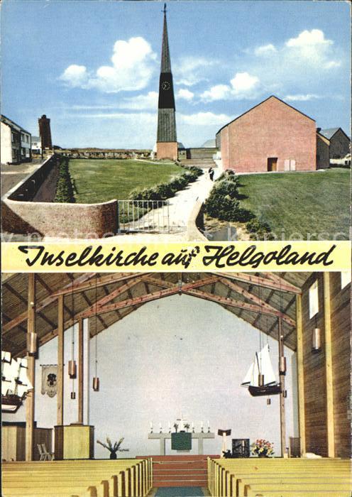 HELGOLAND Insel Schleswig-Holstein Inselkirche auf Helgoland