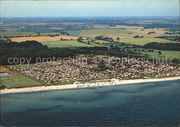 Waabs Campingplatz Booknis Fliegeraufnahme