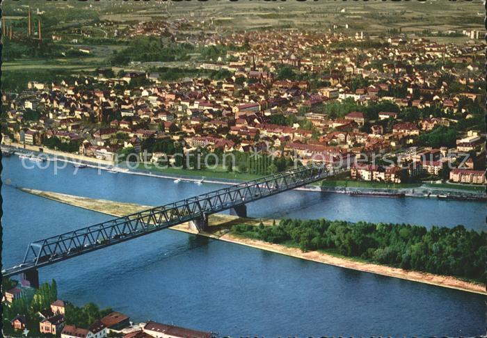 Neuwied Rhein LuftaufnahmeBruecke