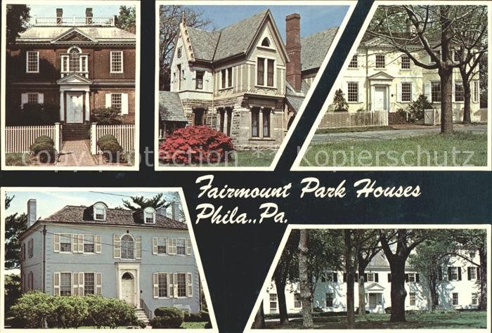 Philadelphia Pennsylvania Fairmount Park Houses