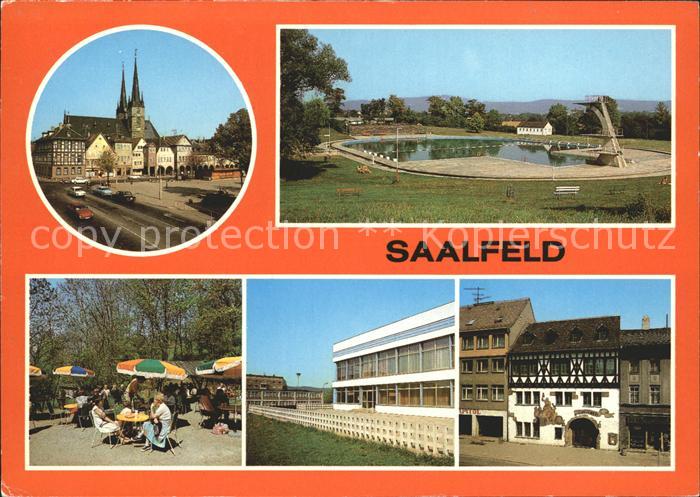 Saalfeld Saale Schwimmbad Georgi Dimitroff Grottenschenke Gaststaette Sokolov