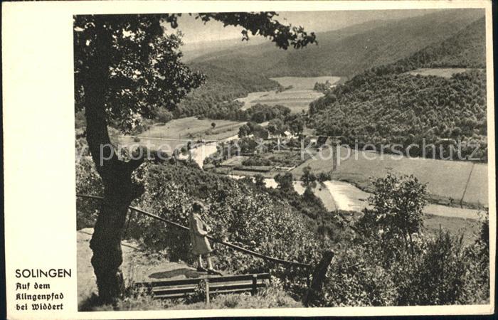 Widdert Auf dem Klingenpfad Blick ins Tal