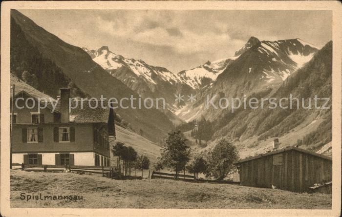 Spielmannsau mit Allgaeuer Alpen