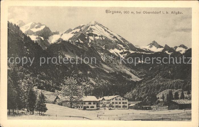 Birgsau Panorama Allgaeuer Alpen