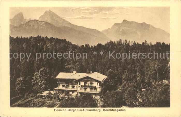 BERCHTESGADEN Bayern Pension Bergheim Gmundberg Alpenpanorama