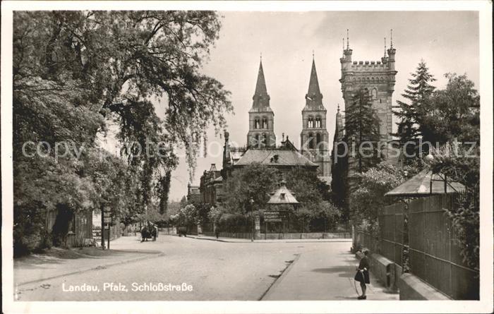 Landau Pfalz Schlossstrasse Schloesschen Marienkirche