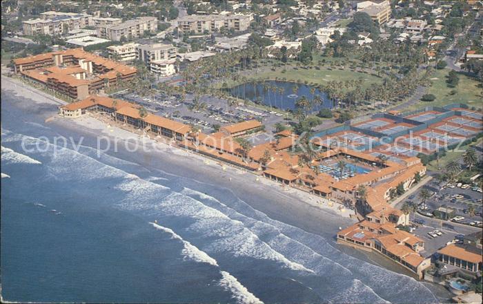 La Jolla Beach Tennis Club aerial view