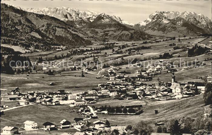 Reit Winkl Panorama mit Kaisergebirge