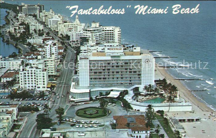 Miami Beach Looking North from the Sevilla Hotel Ocean