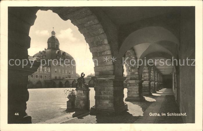 Gotha Thueringen im Schlosshof