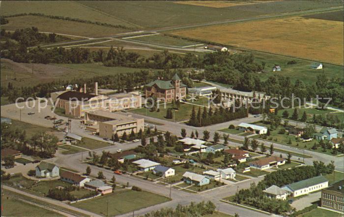 Bottineau North Dakota School of Forestry Campus aerial view