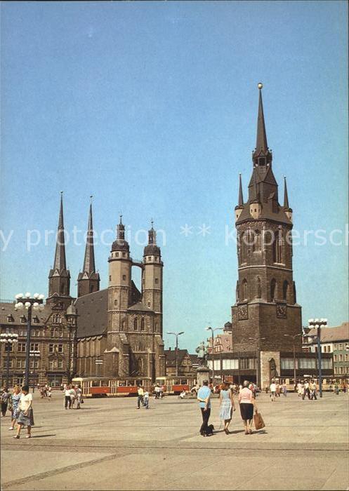 Halle Saale Markt Marktkirche Roter Turm