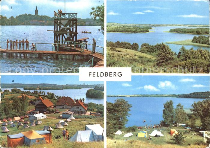 Feldberg Mecklenburg Badeanstalt Hauptmannsberg Huettenberg Zeltplatz