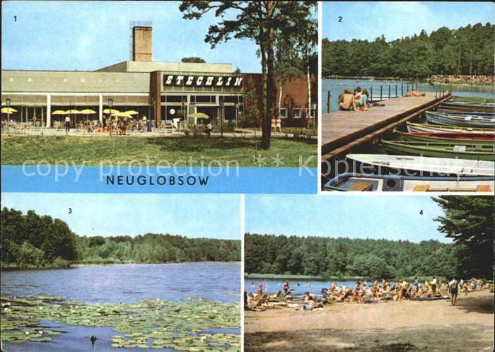 Neuglobsow FDGB Erholungszentrum Stechlin Bootsanlegestelle Stechlinsee Dagowsee