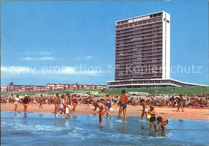 Zandvoort Holland Strand met Bouwes Palace