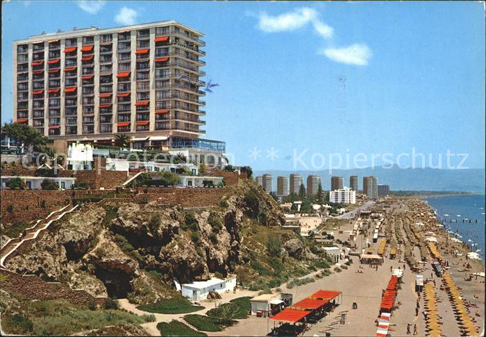 Torremolinos Vista parcial playa Apartamentos Torre de la Roca