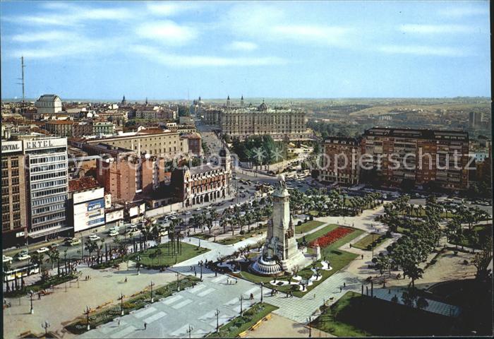 Madrid Spain Plaza de Espana y Palacio Real