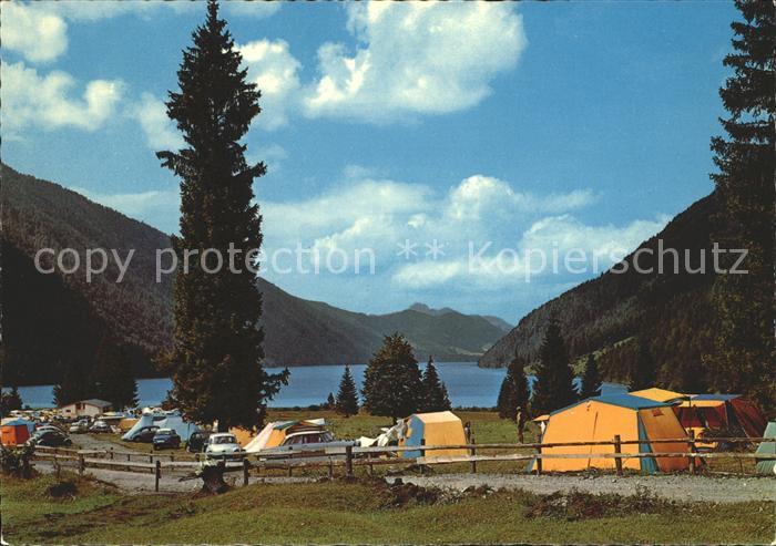Weissensee Kaernten Camping Badesee Alpenpanorama