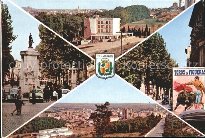 Figueras Figueres Denkmal Hotel Panorama Toros Stierkampf Wappen