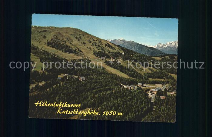 Katschberghoehe Hoehenluftkurort Alpenpanorama Fliegeraufnahme