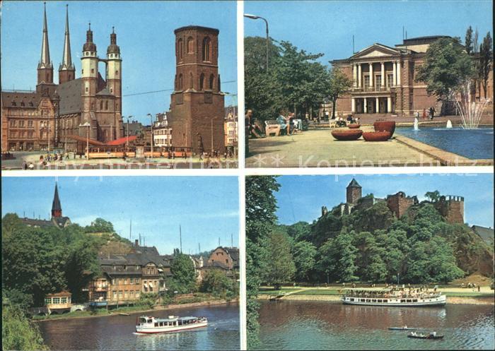 Halle Saale Markt Theater des Friedens Kroellwitz Burg Giebichenstein Ausflugsda